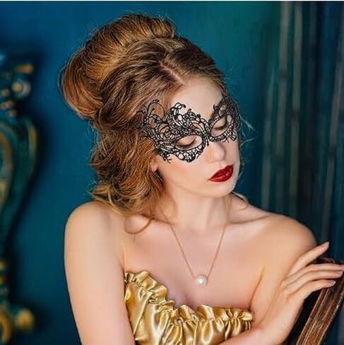 قناع تنكر للنساء، قناع فينيسيا من الدانتيل الفينيق كرنفال ماردي أنيق لحفلات البندقية المسائية وحفلات التخرج وحفلات الهالوين in Kuwait