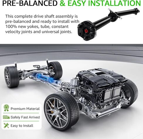 عمود محرك خلفي كامل متوافق مع BMW E83 X3 3.0i 2004 2005 2006 L6 3.0L مجموعة عمود الإدارة الرياضية المساعدة # 26103402134، 65-7046، 936-385 in Kuwait