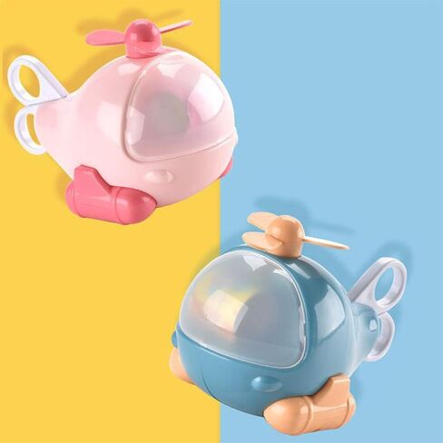Cartoon Aircraft Pencil Sharpener with Scissor Eraser Pencil Ruler Stapler Portable Stationery Set Back to Supplies (Random Style) in Saudi Arabia