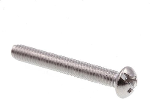 Prime-Line 9003702 Machine Screw, Round Head, Slotted/Phillips Combo, #8-32 X 1-1/4 in, Grade 18-8 Stainless Steel, Pack of 25 in Saudi Arabia