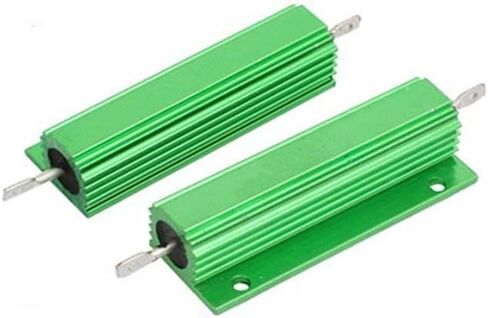 BULUSHI 100 واط 100 أوم المقاومة المسمار جبل الألومنيوم شل Wirewound المقاوم الأخضر 2 قطعة (100W-100ΩJ) in Kuwait