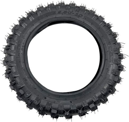 مجموعة إطارات للطرق الوعرة والأنابيب الداخلية مقاس 2.5-10 بوصة - معظم إطارات الدراجة الترابية 49cc و50cc و70cc مع حافة 10 بوصة تحل محل CRF50/XR50 وDRZ70/JR50 وPW50 وQG-210 MVX70 MVX110 (2.5- 10") in Kuwait