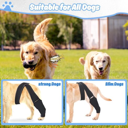 Dog Knee Brace for Torn Hind Leg or Back Leg, Adjustable Dog Leg Brace, Dog Support Brace for Cruciate Ligament Injury Joint Pain Muscle Soreness, Better Recovery Brace in Saudi Arabia