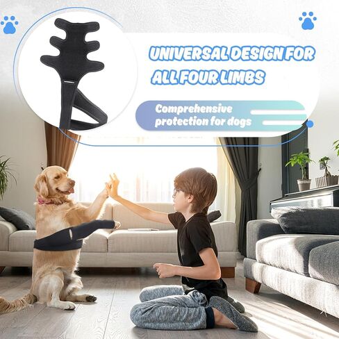 Dog Knee Brace for Torn Hind Leg or Back Leg, Adjustable Dog Leg Brace, Dog Support Brace for Cruciate Ligament Injury Joint Pain Muscle Soreness, Better Recovery Brace in Saudi Arabia