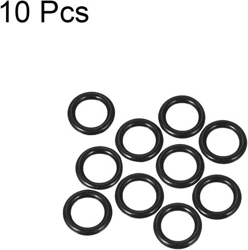 uxcell Nitrile Rubber O-Rings 16.01mm OD 10.77mm ID 2.62mm Width, Metric Sealing Gasket, Pack of 10 in Saudi Arabia