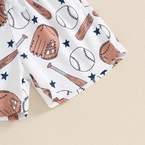 FIOMVA Baby Boy Girl Summer Clothes Brother Sister Matching Outfits Toddler Baseball Outfit Infant T Shirt Shorts Set in Kuwait