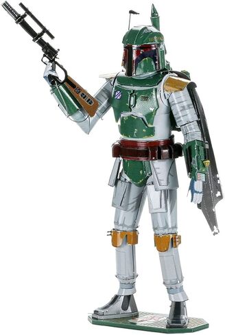 Metal Earth Puzzle 3D Boba Fett Star Wars Metal Puzzle Building Models for Adults Challenging Level 10.41 x 8.13 x 18.29 cm in Saudi Arabia