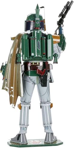 Metal Earth Puzzle 3D Boba Fett Star Wars Metal Puzzle Building Models for Adults Challenging Level 10.41 x 8.13 x 18.29 cm in Saudi Arabia