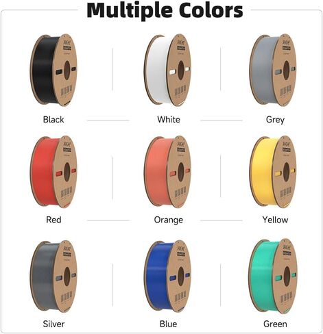 JAMG HE High Speed PLA+ Filament 1.75mm, Hi-Speed PLA+ 3D Printer Filament, Dimensional Accuracy 1.75mm, 1kg(2.2lbs) Cardboard Spool 3D Printing Filament Fits for Most FDM 3D Printers (6Black) in Saudi Arabia