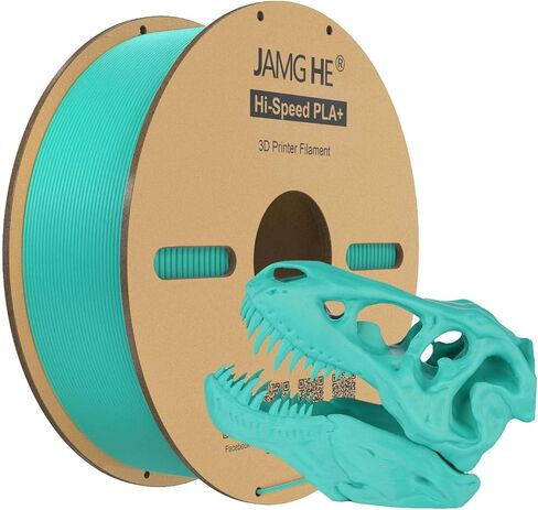 JAMG HE High Speed PLA+ Filament 1.75mm, Hi-Speed PLA+ 3D Printer Filament, Dimensional Accuracy 1.75mm, 1kg(2.2lbs) Cardboard Spool 3D Printing Filament Fits for Most FDM 3D Printers (6Black) in Saudi Arabia