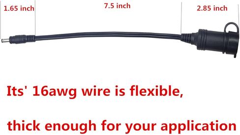 تيار مستمر 5.5 مم × 2.1 مم إلى مقبس ولاعة السجائر 2 حزمة in Kuwait