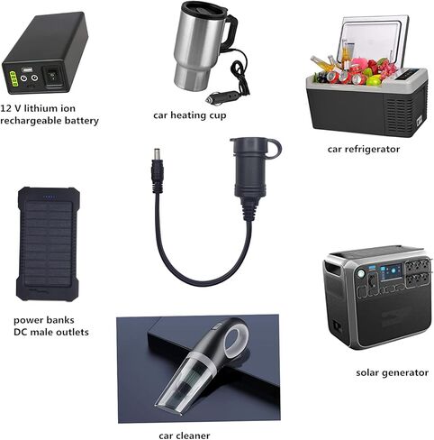 تيار مستمر 5.5 مم × 2.1 مم إلى مقبس ولاعة السجائر 2 حزمة in Kuwait