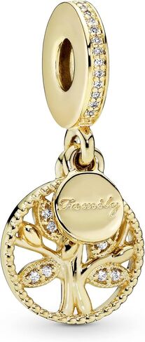 Pandora Sparkling Family Tree Dangle Charm - Compatible Moments - Stunning Women's Jewelry - Mother's Day Gift with Gift Box - Made Shine & Cubic Zirconia in Saudi Arabia