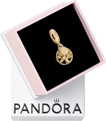 Pandora Sparkling Family Tree Dangle Charm - Compatible Moments - Stunning Women's Jewelry - Mother's Day Gift with Gift Box - Made Shine & Cubic Zirconia in Saudi Arabia