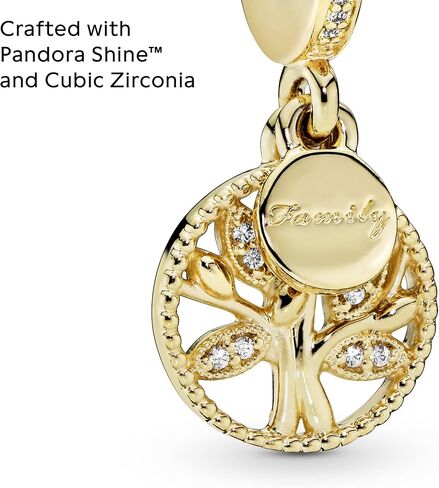 Pandora Sparkling Family Tree Dangle Charm - Compatible Moments - Stunning Women's Jewelry - Mother's Day Gift with Gift Box - Made Shine & Cubic Zirconia in Saudi Arabia