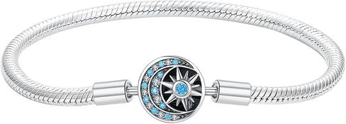 Flower Five-pointed Star Love Bracelet Bracelets and Necklaces Women’s Beads Dangle 925 Sterling Silver 5A Cubic Zircon,Christmas Mother’s Day Jewelry Gifts for Her in Saudi Arabia
