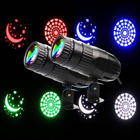 4 في 1 أضواء كاشفة صغيرة RGBW LED شعاع بقعة أضواء المرحلة تأثير الإضاءة LED شعاع Pinspot ضوء لمرآة الكرة نادي حزب بار DJ الأحداث (أسود) in Kuwait