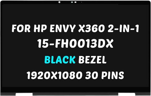 Replacement for HP Envy x360 2-in-1 15-fh 15-fh0000 LCD Screen 15-fh0xxx 15-fh0013dx 15-fh0023dx 15-fh0097nr 1920x1080 15.6 inch LED Screen Display Digitizer Panel (for Non-OLED Black Bezel Only) in Saudi Arabia