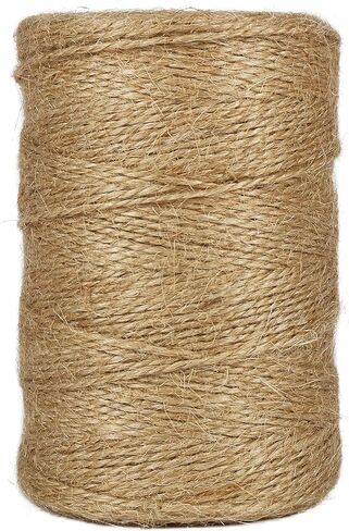 Shintop Jute Twine, 328 Feet 2ply Natural Twine String, Industrial Packing Materials Heavy Duty Twine for Arts and Crafts, Gift Wrapping and Gardening Applications in Kuwait