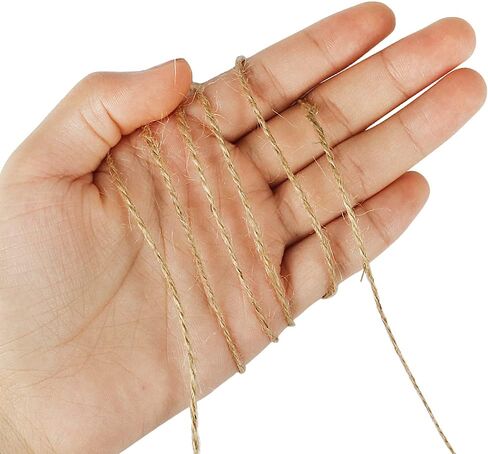 Shintop Jute Twine, 328 Feet 2ply Natural Twine String, Industrial Packing Materials Heavy Duty Twine for Arts and Crafts, Gift Wrapping and Gardening Applications in Kuwait