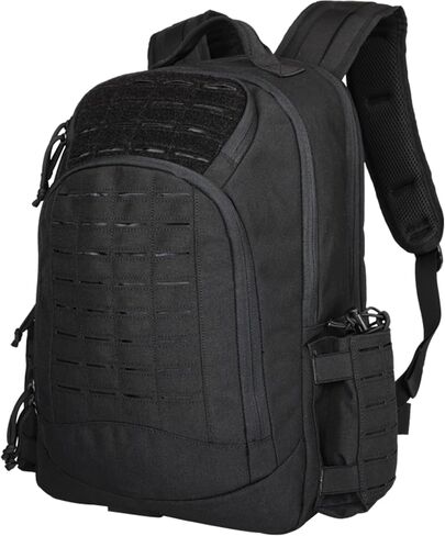 YAKEDA Military Tactical Backpacks,Laser-cutting 3-Day Army Backpack Large Bug Out Bag Travel Laptop Backpack for Men 50L (Black CP) in Saudi Arabia