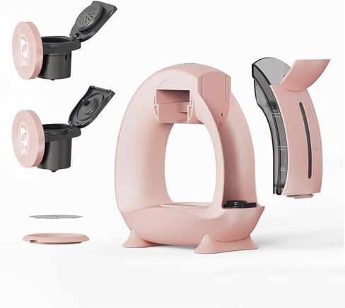 BENFUCHEN Pink Single Serve Coffee Maker For KCup/Ground Coffee, MINI Q Modern 2 in 1 Coffee Machine Personal Mini One Cup Coffee Maker/Tea Brewer With Filter&Adapter, 4-8oz Brew Size in Kuwait