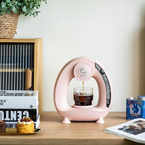 BENFUCHEN Pink Single Serve Coffee Maker For KCup/Ground Coffee, MINI Q Modern 2 in 1 Coffee Machine Personal Mini One Cup Coffee Maker/Tea Brewer With Filter&Adapter, 4-8oz Brew Size in Kuwait