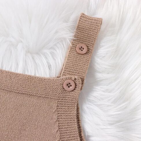 fhutpw عيد الفصح الأرنب رومبير طفل صبي فتاة محبوك بلا أكمام بذلة الزي لطيف الوليد 3 6 9 12 شهرا الملابس (أفخم الذيل الكاكي، 3-6 أشهر) in Kuwait