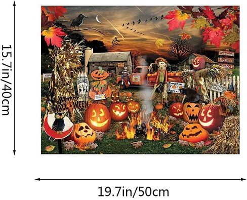 طلاء يدوي بالأرقام للبالغين والأطفال، طلاء يقطين الهالوين بالأرقام، طلاء أكريليك بالأرقام، طقم طلاء جدار المنزل، غرفة المعيشة، غرفة النوم، ديكور الهالوين، فزاعة اليقطين in Kuwait