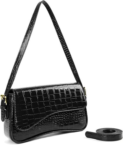 حقيبة يد تمساح صغيرة من Valleycomfy حقيبة يد كلاسيكية كلاسيكية عبر الجسم حقيبة كتف طراز Y2K محفظة عصرية in Kuwait