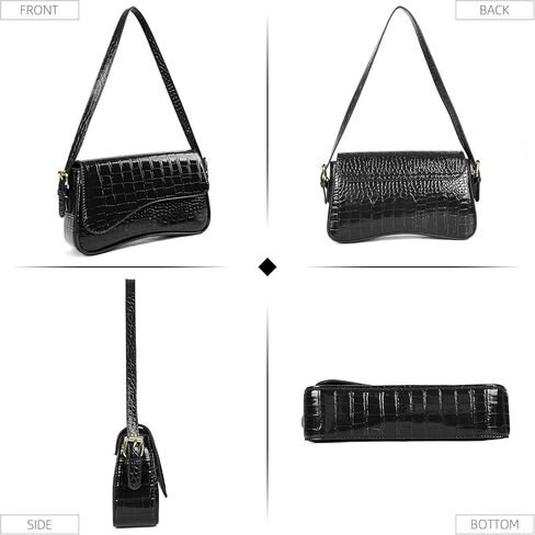 حقيبة يد تمساح صغيرة من Valleycomfy حقيبة يد كلاسيكية كلاسيكية عبر الجسم حقيبة كتف طراز Y2K محفظة عصرية in Kuwait