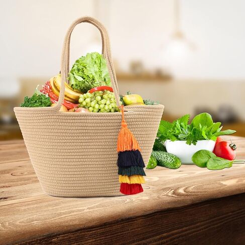 Women Cotton Shoulder Tote Bag Purses, Huge Top Handle Hobo Casual Satchel Bags, Shopping Work Vacation Handbags in Kuwait