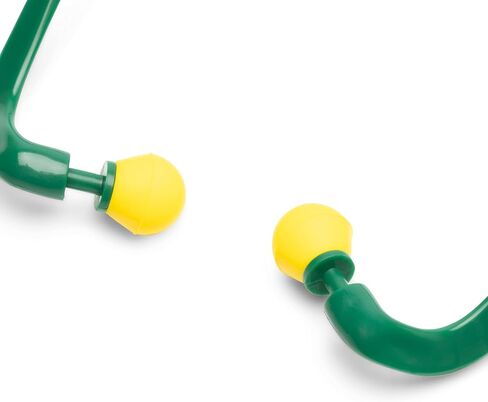 SATA ANSI and CE Compliant, Banded Round Shape Silicone Earplugs, NRR 23dB, SNR 29dB - STFH0431, Green/Yellow, 5 Pairs (Pack of 2) in Saudi Arabia