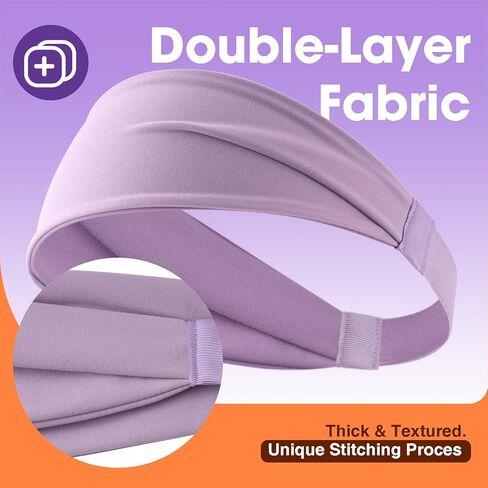 عصابات رأس EasYoung للنساء، عصابات رأس رياضية للنساء، غير قابلة للانزلاق، فتيل العرق، يمكن ارتداؤها لليوجا، أو الموضة، أو التمرين، أو الجري in Kuwait