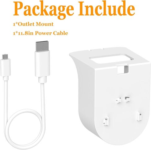 1 حزمة منفذ جبل لكاميرا Ring الداخلية (الجيل الثاني والجيل الأول)، حامل تثبيت على الحائط، دوران 360 درجة وتصميم موفر للمساحة (الكاميرا الحلقية غير متضمنة) in Kuwait