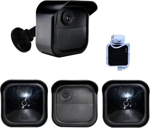 All-New Blink Outdoor & Indoor Camera Mount. Weatherproof Protective Housing and 360° Adjustable Mount for Blink 4rd (4th)/ 3rd (3th) Gen with Blink Sync Module 2 Mount (Black 2 PCS) in Kuwait