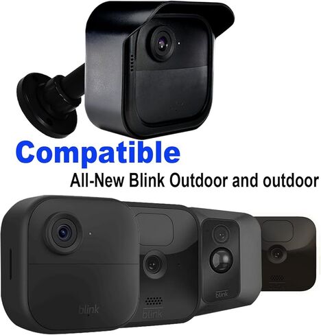 All-New Blink Outdoor & Indoor Camera Mount. Weatherproof Protective Housing and 360° Adjustable Mount for Blink 4rd (4th)/ 3rd (3th) Gen with Blink Sync Module 2 Mount (Black 2 PCS) in Kuwait