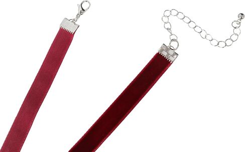 Handcrafted Velvet Choker Necklace with Exquisite Camellia Pendant Fashion Jewelry for Women Girls in Kuwait