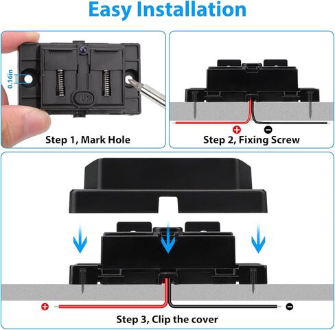 منفذ USB 2 قطعة 12 فولت، مقبس شاحن سيارة USB مزدوج من Linkstyle، مقبس شاحن 30 وات PD و18 وات QC3.0، لوحة مخرج USB RV مع ضوء أزرق ومفتاح، لوحة شاحن سيارة سريعة لعربة الجولف لشاحنة RV البحرية in Kuwait