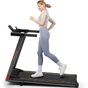 DeerRun Treadmills for Home with Incline and Handles, 3.5 HP Foldable Treadmill 350 LBS Weight Capacity for Small Spaces, Folding Running Machine with Smart APP in Kuwait