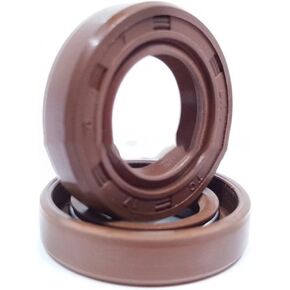Oil Seals Flat Rubber washers Seal Washer 2pcs ID 20nn Rubber Oil Seal FKM Shaft Oil Seal TC-20/28/30/32/34/35-48/50/52mm Brown FKM Covered Double Lip with Garter Gasket Lip in Saudi Arabia