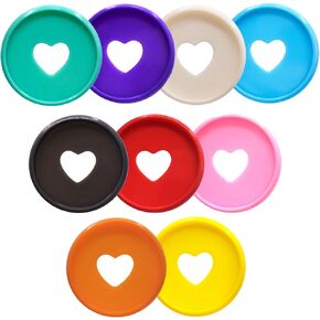 33pcs توسيع رابط حلقات DISC 1.1 بوصة أقراص ديسكوبية من المخطط الملحقات الدفترية Discbound (Red Heart ، 1.1inch/28mm 33pcs) in Kuwait