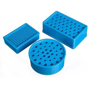 Plastic Ice Box for Laboratory, PCR Centrifuge Tube Storage Rack, Laboratory Supplies, 0.2/0.5/1.5/2ml, 1 Piece (Round Type) in Kuwait