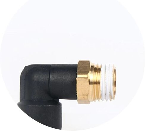 Pneumatic Tracheal Quick Connector Quick Connector Threaded Elbow Pl8-02/4-M5/6-01/10-03 1Pcs(PL8-04) in Saudi Arabia