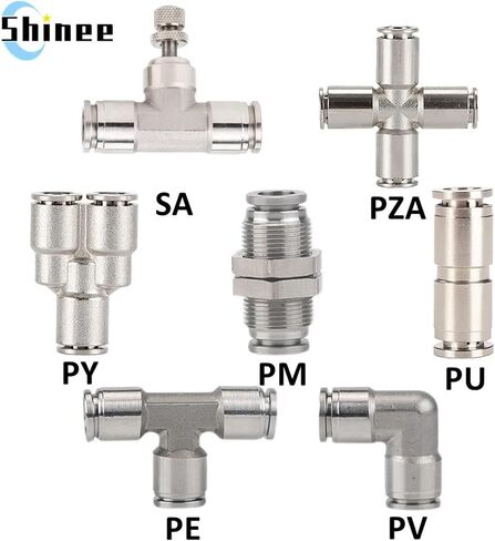 PU PV PE PY PZA SA PM اقتران سريع للمعادن 4 6 8 ملم في موصل خرطوم الهواء 1PCS (PY ، 4MM) in Saudi Arabia