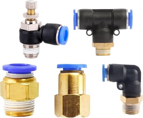 PC 14mm 16mm 1/4 3/8 3/4 الموصلات السريعة موصل أنابيب التركيب الهوائية 14-02 14-03 1PCS (14-04 ، PCF) in Saudi Arabia