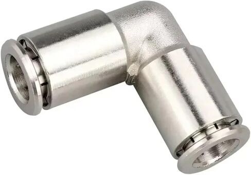 4-16mm OD Tube PU PE PV PM Elbow Corss Y Tee Copper Nickel-plated Release To Connect Pneumatic Fittings 1Pcs(PU,6mm OD Tube) in Saudi Arabia