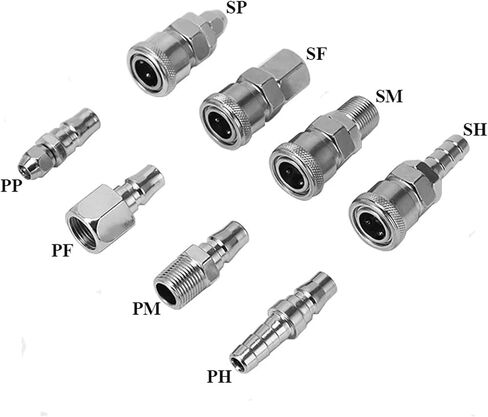 PF SF PP SP PH SH PM 10-40 C Type Hose Quick High Pressure Coupler Socket Air Compressor Pneumatic Fitting 1Pcs(SF Type,30) in Saudi Arabia