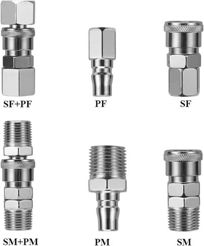 PF SF PP SP PH SH PM 10-40 C Type Hose Quick High Pressure Coupler Socket Air Compressor Pneumatic Fitting 1Pcs(SF Type,30) in Saudi Arabia