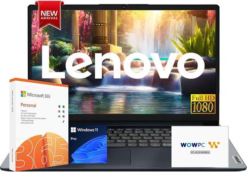 جهاز كمبيوتر محمول من Lenovo Ideapad مع Microsoft Office 365 ، معالج Intel 6-Core (حتى 4.4 جيجاهرتز) ، Copilot Ai ، RAM 40GB ، 1 تيرابايت SSD ، 15.6 "عرض FHD ، قارئ بطاقة SD ، Wi-Fi 6 ، Windows 11 Pro ، Wowpc USB in Saudi Arabia